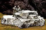 "RETIRED & BRAND NEW" Build-a-Rama Deluxe Custom Built 1:32 WWII Large Resin "Winter" Rock Formation #1