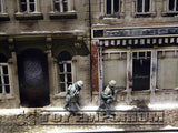 "BRAND NEW"  Build-a-Rama Deluxe WWII "Photo Real" Winter Color Facade #1 w/Sidewalk