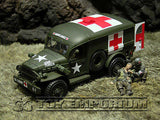 "RETIRED" Forces Of Valor 1:32 WWII US 4 x 4 Ambulance