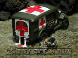"RETIRED" Forces Of Valor 1:32 WWII US 4 x 4 Ambulance