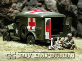 "RETIRED" Forces Of Valor 1:32 WWII US 4 x 4 Ambulance