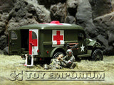 "RETIRED" Forces Of Valor 1:32 WWII US 4 x 4 Ambulance
