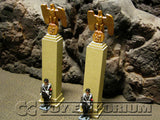 "RETIRED" King & Country 1:30 "Berlin 38 Series" Deluxe German Eagle On Plinth Set
