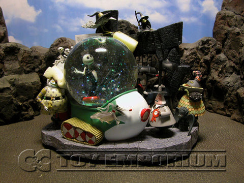 Disney's Nightmare Before Christmas RETIRED Jack Snow Mobile & Friends Snowglobe