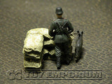 "RETIRED & BRAND NEW" Build-a-Rama 1:32 Hand Painted WWII Sandbag Wall Corner Section