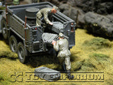 "RETIRED & BRAND NEW" Build-a-Rama 1:32 Hand Painted WWII Deluxe "Field Gray" Crate Set (3 Piece Set)