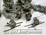 "BRAND NEW" Custom Built - Hand Painted & Weathered 1:35 WWII Deluxe Winterized German "Ski Troop" Soldier Set (4 Figure Set)