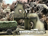 "RETIRED & BRAND NEW" Build-a-Rama 1:32 Hand Painted WWII Deluxe 2 Story Garage Ruin w/ 2nd Floor & Base