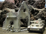 "RETIRED & BRAND NEW" Build-a-Rama RETIRED 1:32 Hand Painted WWII "Winter" Deluxe 2 Story Garage Ruin