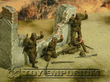 "BRAND NEW" Custom Built - Hand Painted & Weathered 1:35 WWII German DAK "Surrender" Soldier Set (4 Figure Set)