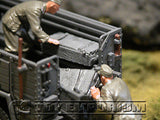"RETIRED & BRAND NEW" Build-a-Rama 1:32 Hand Painted WWII Deluxe "Field Gray" Crate Set (3 Piece Set)