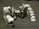 "RETIRED & BRAND NEW" Build-a-Rama 1:32 Hand Painted WWII "Winter" Sandbag Wall Gun Position Section