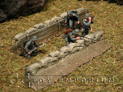 "RETIRED & BRAND NEW" Build-a-Rama 1:32 Hand Painted WWII Sandbag Trench Set