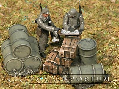 "RETIRED & BRAND NEW" Build-a-Rama 1:32 Hand Painted WWII Stock Pile Set (2 Piece Set)
