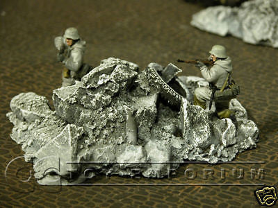 "RETIRED & BRAND NEW" Build-a-Rama 1:32 Hand Painted WWII "Winter" Rubble Pile #5